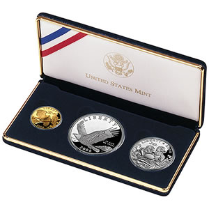 2008 Bald Eagle Three-Coin Proof Set (United States Mint images) 2008 Bald Eagle Three-Coin Proof Set