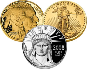 2008 US Mint Collector Bullion Coins