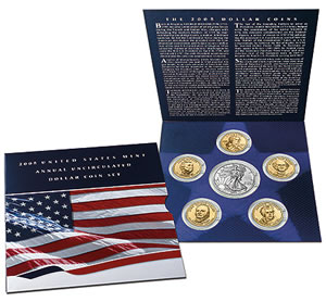 2008 United States Mint Annual Uncirculated Dollar Coin Set (United States Mint images) 2008 United States Mint Annual Uncirculated Dollar Coin Set