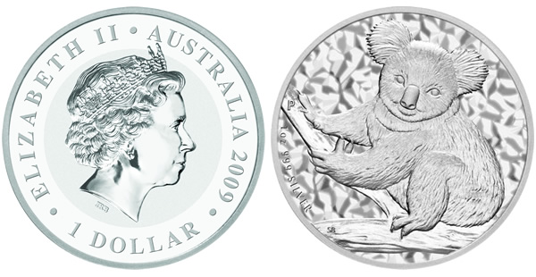 2009 Australian Koala 1oz Silver Coin