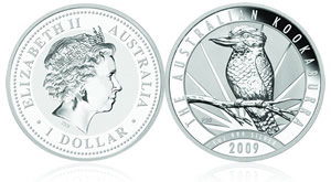 2009 Australian Kookaburra Silver Coin