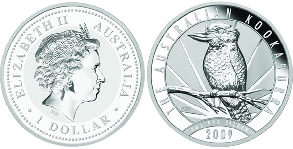 2009 Australian Kookaburra Silver Coin