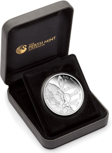 Felix Mendelssohn 1oz Silver Proof Coin Packaging