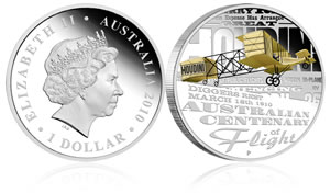 2010 Australian Centenary of Flight Silver Proof Coin