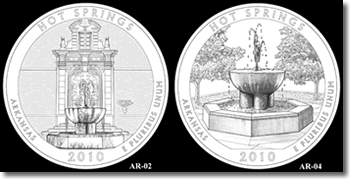 2010 Hot Springs National Park coin designs