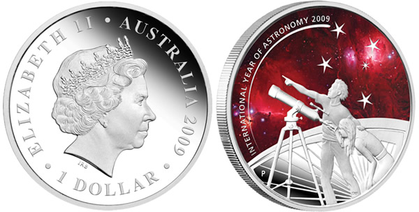 Australian International Year of Astronomy Silver Coin 
