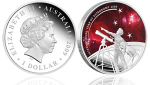 Australian International Year of Astronomy Silver Coin 
