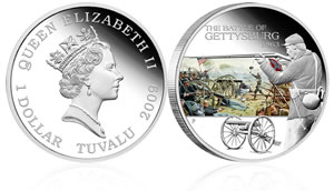 Battle of Gettysburg Silver Coin