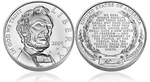 Lincoln Commemorative Silver Dollar - Uncirculated
