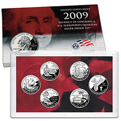 US Mint 2009 Quarters Silver Proof Set (United States Mint image)