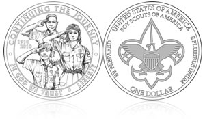 2010 Boy Scouts of America Silver Dollar Coin Designs