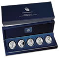 American Eagle 25th Anniversary Silver Five-Coin Set