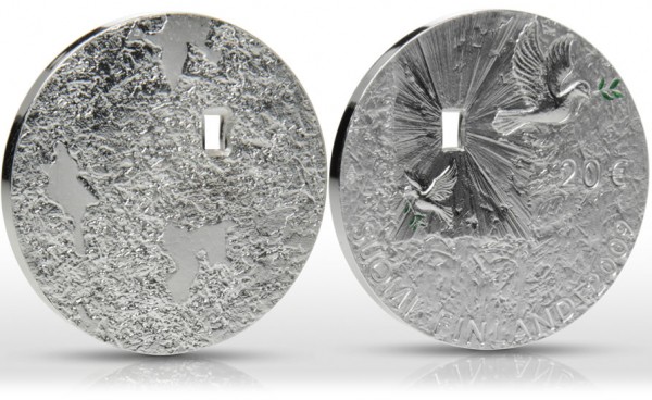 Finland Peace and Security Silver Coin