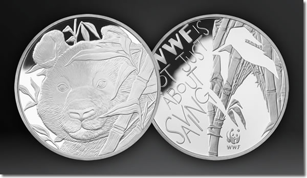 WWF Silver Giant Panda Medal