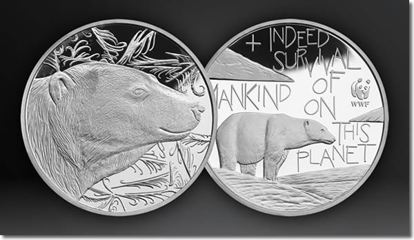WWF Silver Polar Bear Medal
