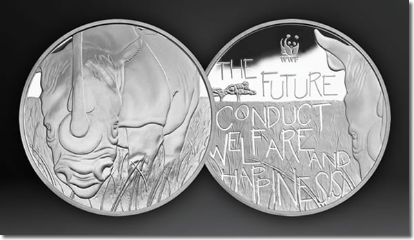 WWF Silver Rhino Medal