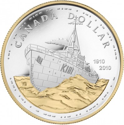 Canadian Navy Centennial Silver Dollar Coin - Click to Enlarge