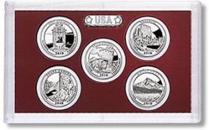 2010 US Mint America the Beautiful Quarters Silver Proof Set