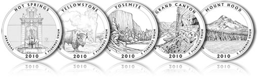 2010 America the Beautiful Silver Coins Designs