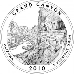 Grand Canyon National Park Silver Coin Design - Click to Enlarge