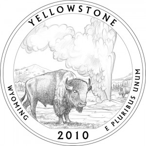 Yellowstone National Park Silver Coin Design - Click to Enlarge