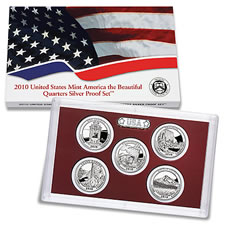 2010 America Beautiful Quarters Silver Proof Set