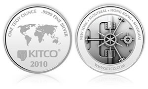 2010 Kitco 1 oz Silver Round