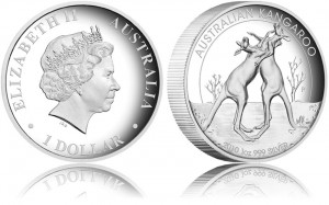 2010 Australian Kangaroo 1oz Silver Proof High Relief Coin