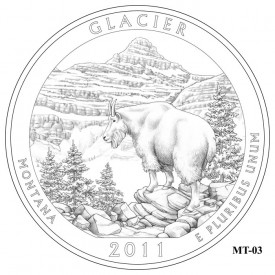 Glacier Silver Bullion Coin Design Candidate MT-03