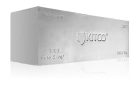 Kitco 500 oz Cast Silver Bar