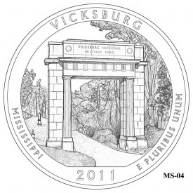 Vicksburg Silver Bullion Coin Design Candidate MS-04