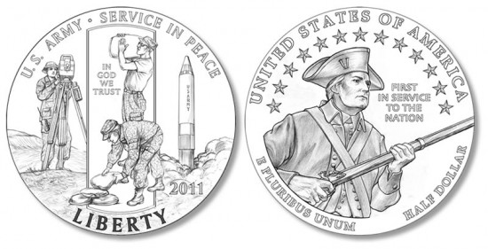 2011 Army Half Dollar Commemorative Coin Designs