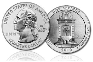 America the Beautiful Silver Bullion Coin - Hot Springs