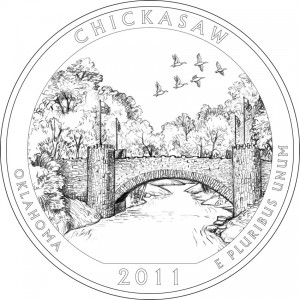 Chickasaw National Recreation Area Silver Coin Designs
