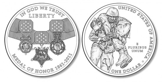 2011 Medal of Honor Silver Dollar Commemorative Coin Designs