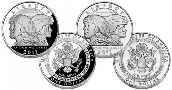 US Army Silver Dollar Proof and Uncirculated Coins