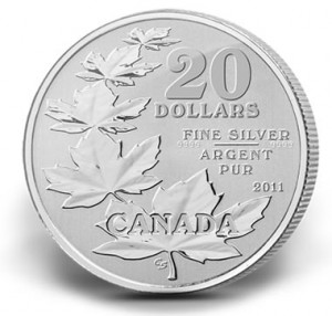 Canadian 2011 Silver $20 Coin