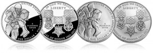 Proof and Uncirculated Medal of Honor Silver Commemorative Coin Images