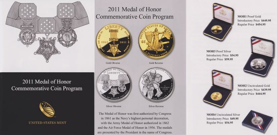 US Mint Medal of Honor Commemorative Coin Brochure