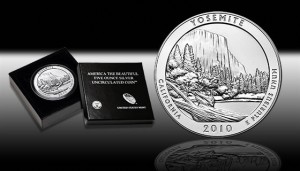 The United States Mint sent the following image of the 2010-P Yosemite National Park 5 Ounce Silver Uncirculated Coin within an e-mail to customers promoting the coin’s  release.