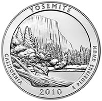 2010-P Yosemite National Park Five Ounce Silver Uncirculated Coin