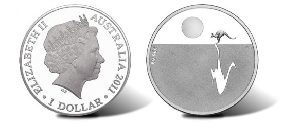 2011 Australian Kangaroo at Sunset 1/5 Oz Silver Proof Coin