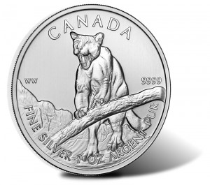 2012 Canadian Cougar Silver Coin