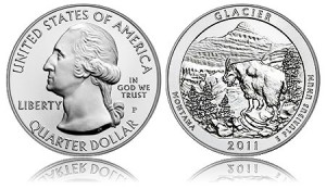 2011-P Glacier National Park 5 Ounce Silver Uncirculated Coin