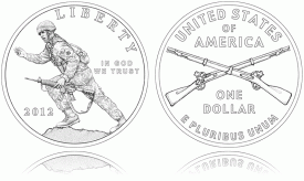 2012 Infantry Soldier Silver Dollar Coin Designs