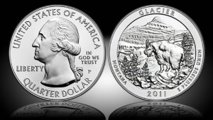 Glacier 5 Ounce Silver Uncirculated Coin