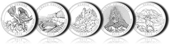 2012 America the Beautiful Silver Coins Designs