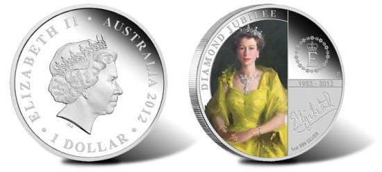 2012 Queen Elizabeth II Diamond Jubilee Proof Silver Coin