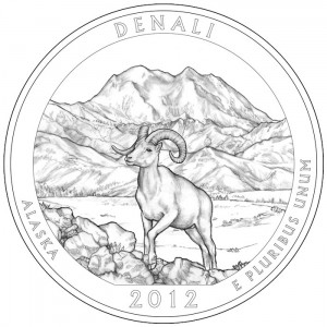 Denali National Park Silver Coin Design