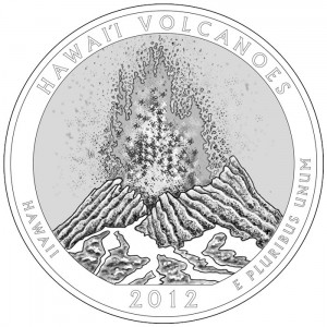 Hawaii Volcanoes National Park Silver Coin Design